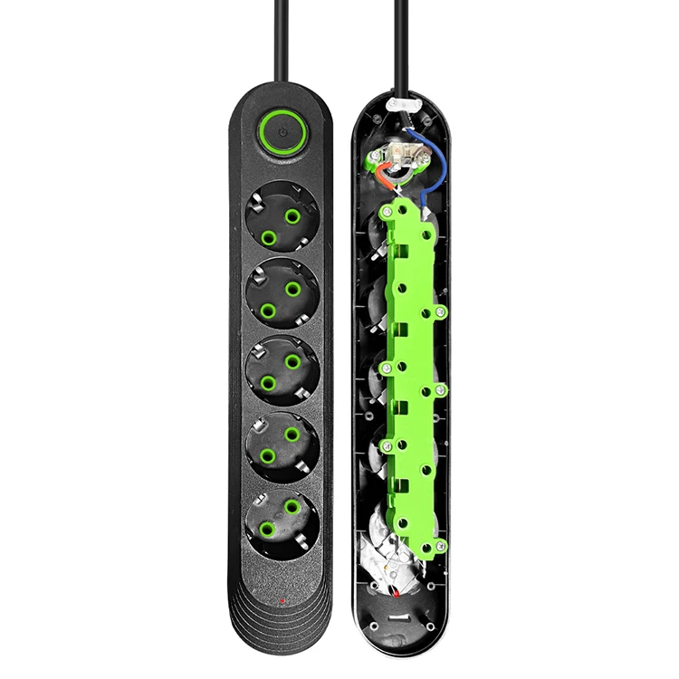 Wholesale European Standard Eu Power Socket Slarge 5 Socket Strip Multi-Function Household Usb Plug Socket