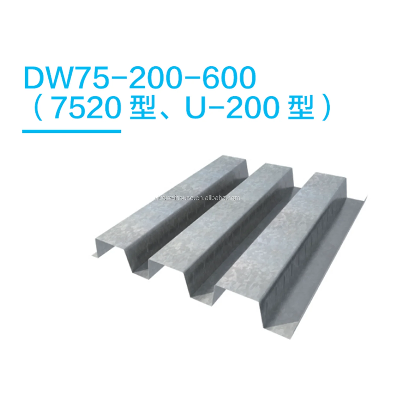 China Duowei Building Materials Galvanized Corrugated Metal Steel Floor Decking Sheet