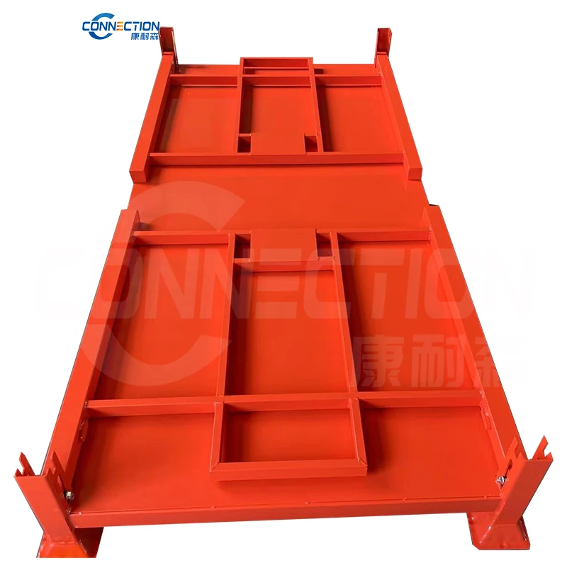 Collapsible steel sheet base stillage metal stackable rack