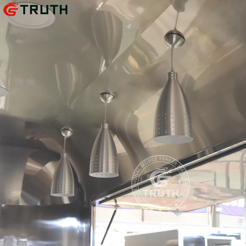 Mobile Food Trailer Kitchen Outdoor Food Van Hot Dog Cart Airstream Food Truck trailer With Vin Number