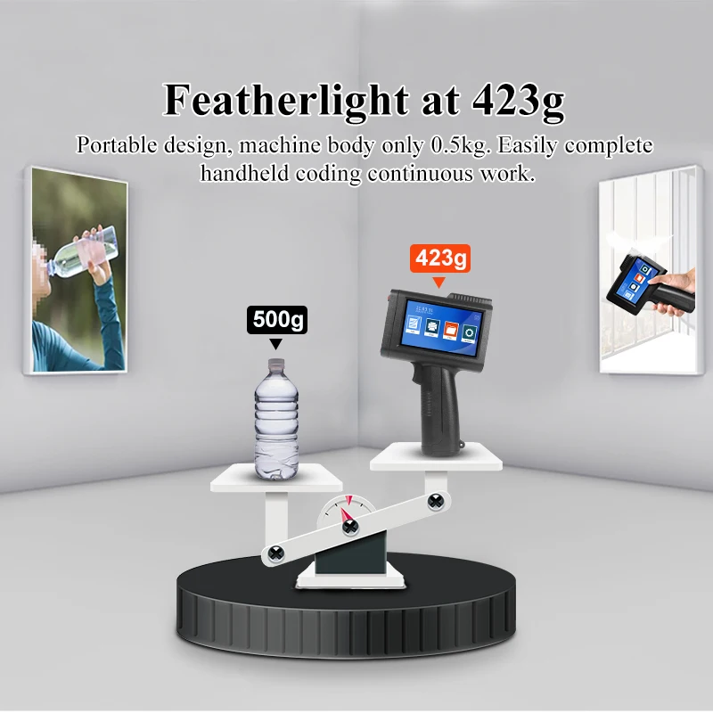 Online Variable Qr Bar Batch Code Number Logo Expiry Date Label Hand Jet Thermal Inkjet Printer