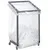 Sturdy Sanitary Dustbin With Wheels  Steel Garbage Bag Rack Metal Waste Bin Stand Holder
