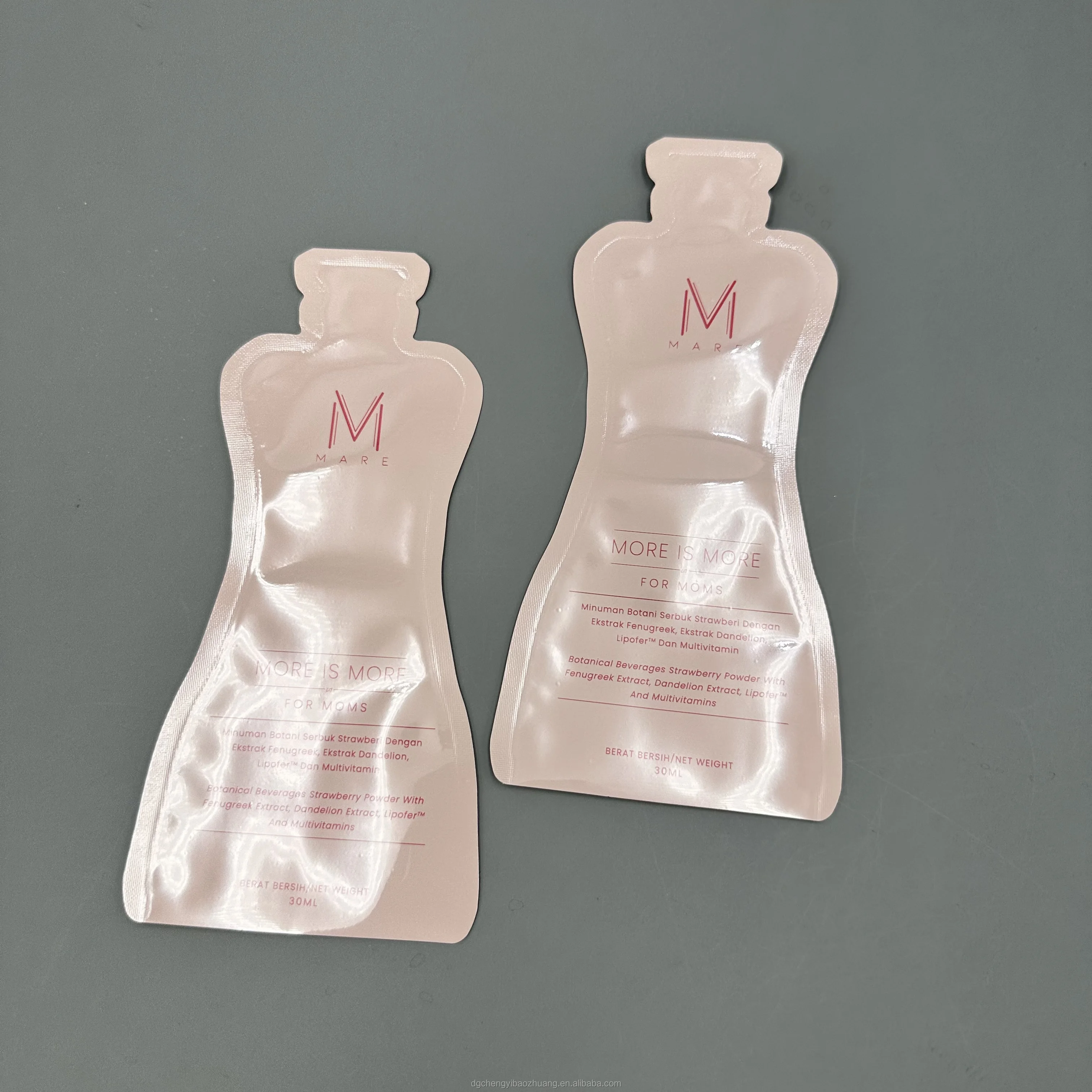 Custom 1 oz  Beauty Drink Packed Sachet Gel Honey Packaging Pouches 30ml Supplement Energy Drink Pouch Collagen Liquid Foil Bags