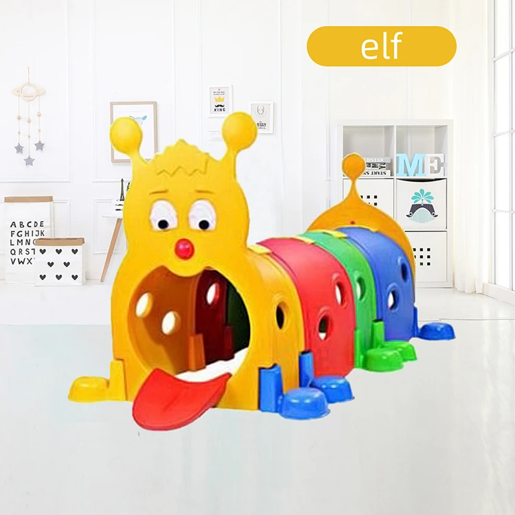 Custom High Quality Entertaining Game Kids Tunne Plastic Baby Tunnel