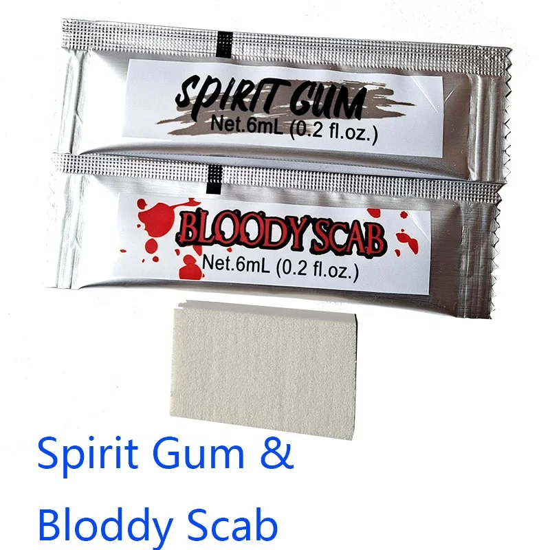 Halloween Face paint Body Paint Water washable Bloody Zipper face Cream Makeup Spirit Gum