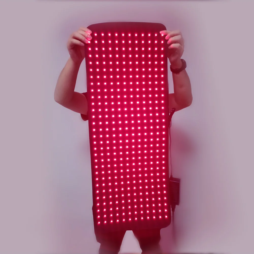 RHONG OEM ODM LED belt pain relief weight loss 360leds infrared red light body pad wrap 660nm 850nm red light therapy belt