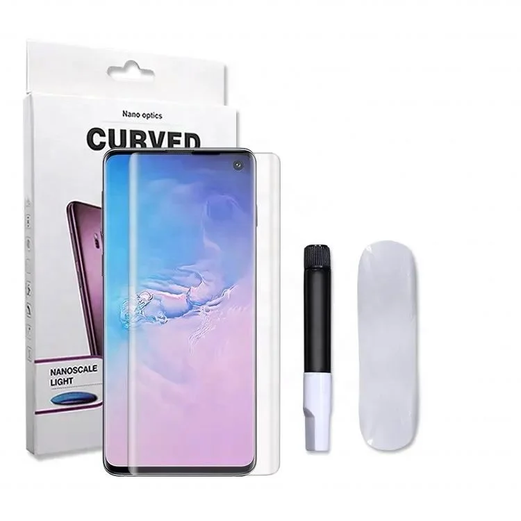 Hot Sale S22 S23 Ultra Tempered Glass Uv For Samsung Galaxy S21 Plus  Note 7 8 9 10 20 5G