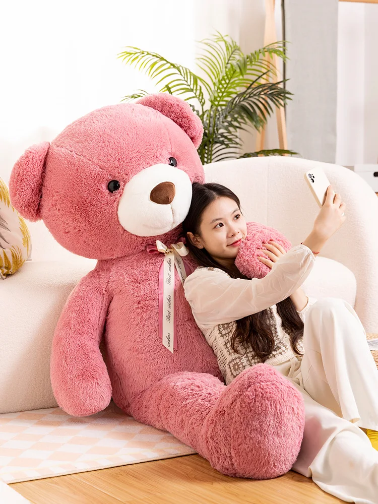 Wholesale giant red pink brown Teddy Bears Plush Toys Big Size Bear Doll Gifts For girls Birthday Stuffed Animals soft toy skin