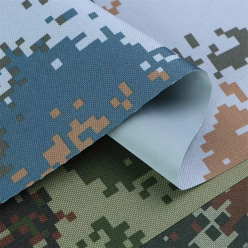 Polyester PVC Coated Camouflage Printing Oxford Fabrics