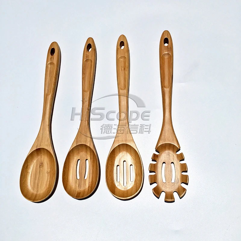 natural wooden cooking kitchen accessories set bamboo utensil set