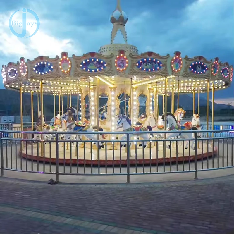 Commercial High quality Luxury Kiddie Carousel horse Rides Kids Horse Merry Go Round Carousel For Sale