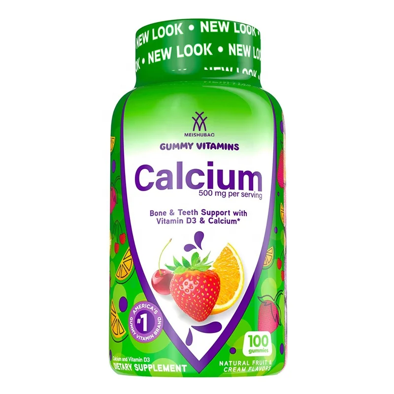 Private label  Hot Selling Customized Formula Health Care Supplement Multivitamins Calcium Gummy For Adults and  kids