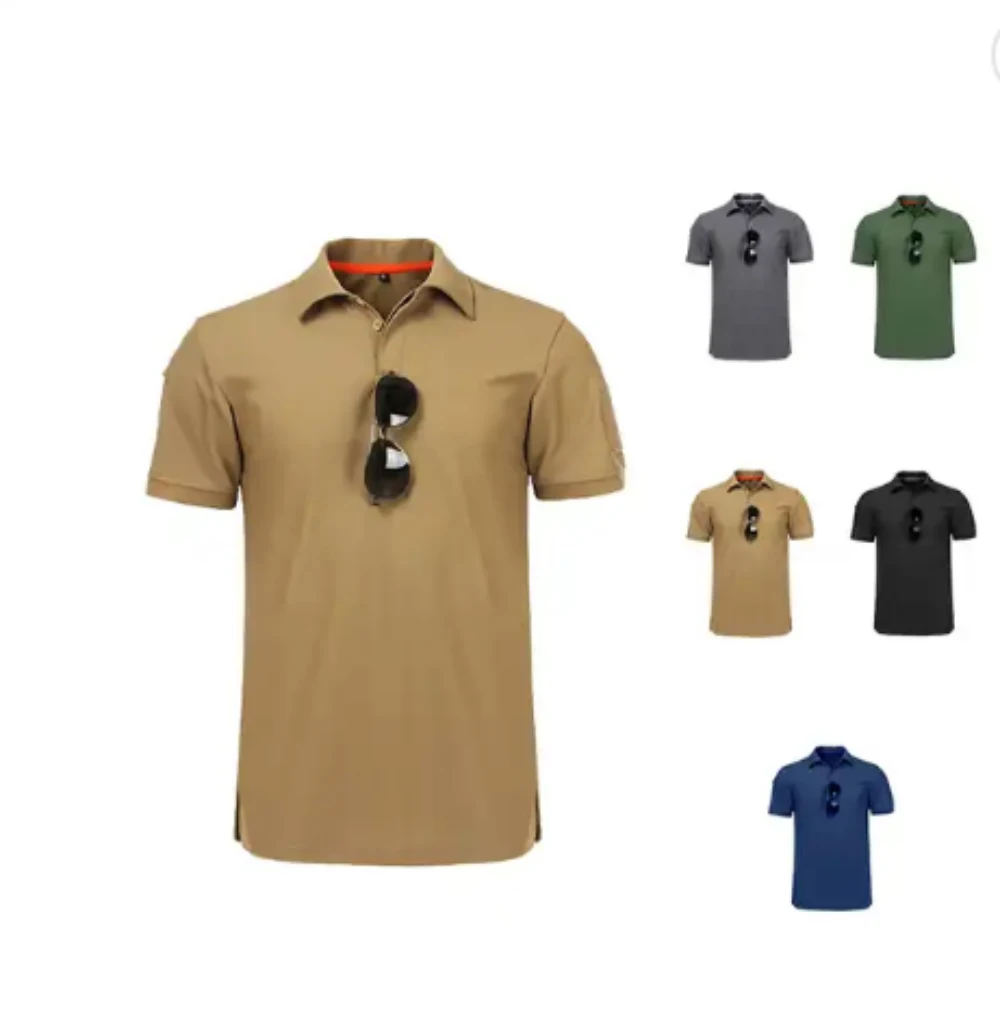 Hot Selling Polo T Shirts Outdoor Tactical T-shirt Training T-shirt Camouflage Short Sleeve Clothing Outdoor Quickly Dry Polo
