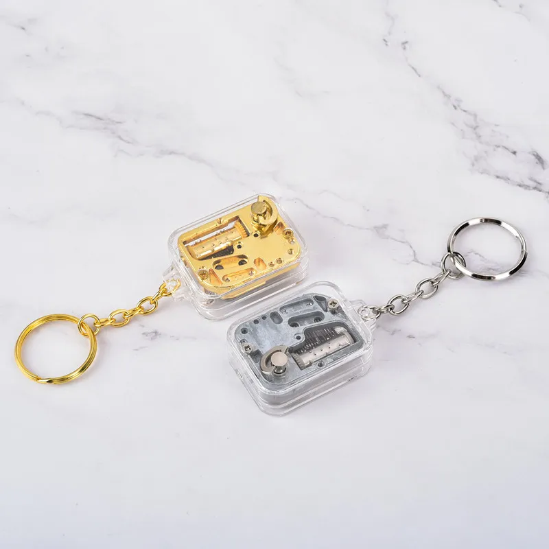 Acrylic  Music Box custom music box keychain