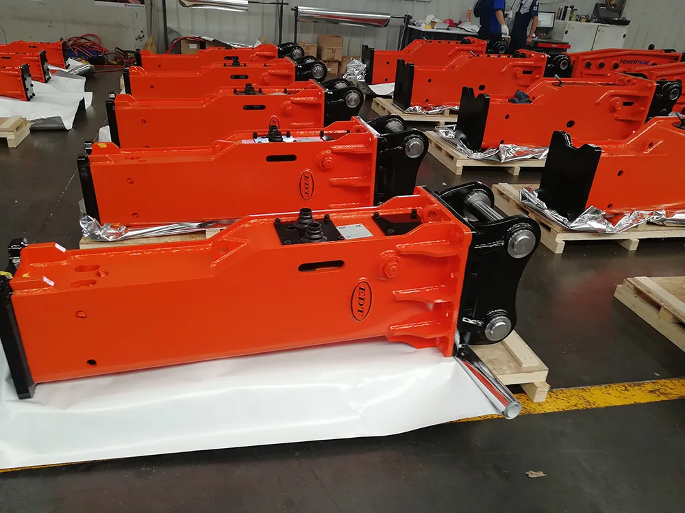 Diameter 100 hydraulic breaker EDT 800 silenced type nreaker hammer