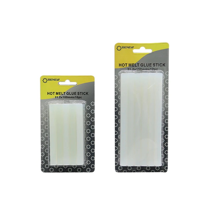 BENEW 7mm stick glue sticks for glue gun with insert card packing for school kids