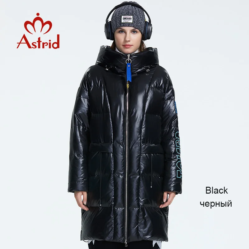 women winter long coat with a fur collar waterproof  down jacket red top color with a hood zipper long coat AR-3003