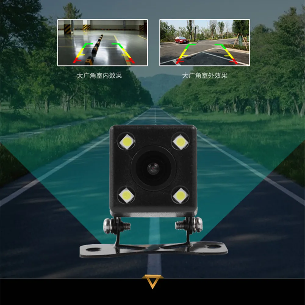 Car Rear View Camera 4/8/12LED Night Vision Reversing Auto Parking Monitor CCD Waterproof HD Video Backup Cam