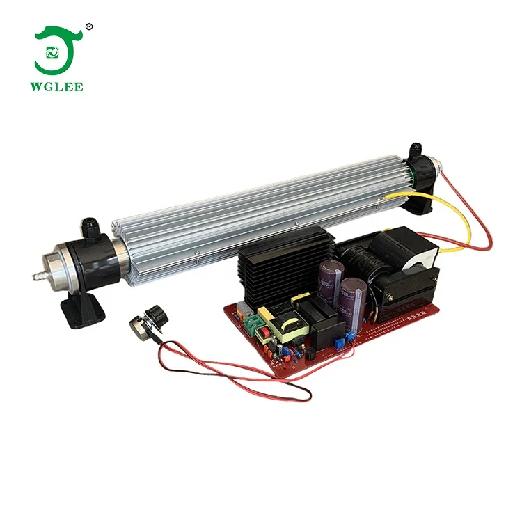 Water cooled 50g/h ozone generator kit with 15-450W adjustable power supply  for water treatment
