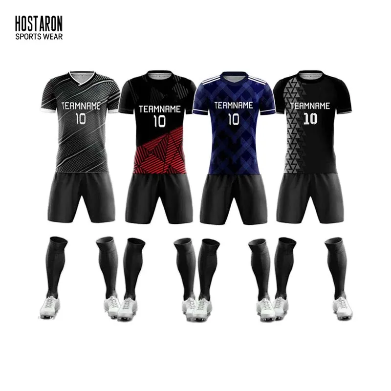 HOSTARON Custom Club High Quality Reto Purple And Yellow Color Combination Clothes Soccer Referee Jersey And Tracksuits For Men