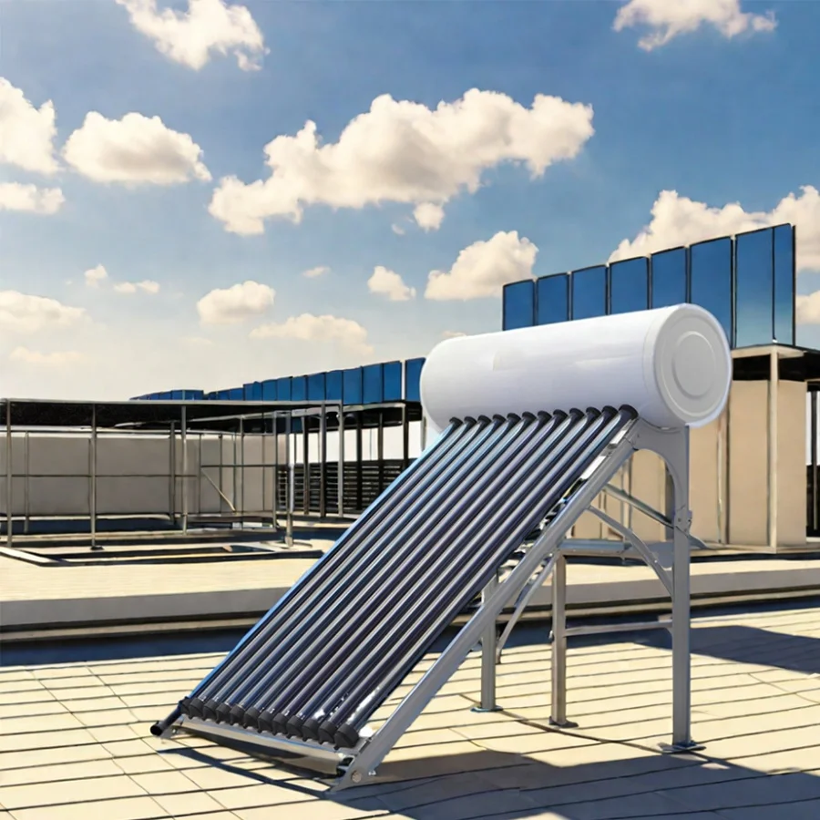 JIADELE Pressurized integrated close loop circulation Evacuated Tube solar water heater Thermodynamic solar water heating system