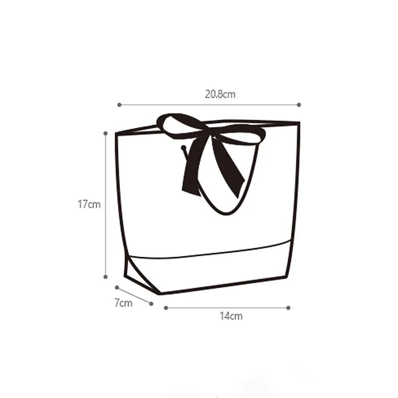 Custom design gift shopping paper bags with your logo jewelry gift paper bags with bow tie