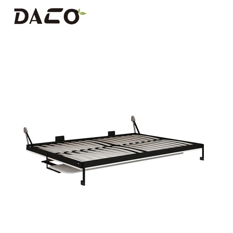 DIY installation free standing Horizontal Desk Folding Wall Bed Hardware With table