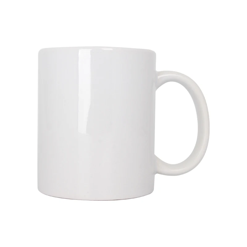 11oz cup manufacturer custom logo luxury white porcelain sublimation coffee ceramic mug