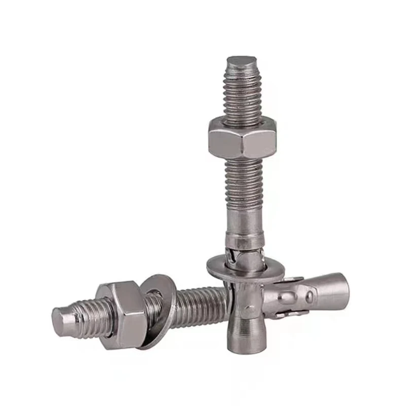 hot selling M8 M16 M18 Super Duplex Stainless steel Plain Polishing  2205 2507 A286 904L 1.4410 Wedge Anchor Bolts