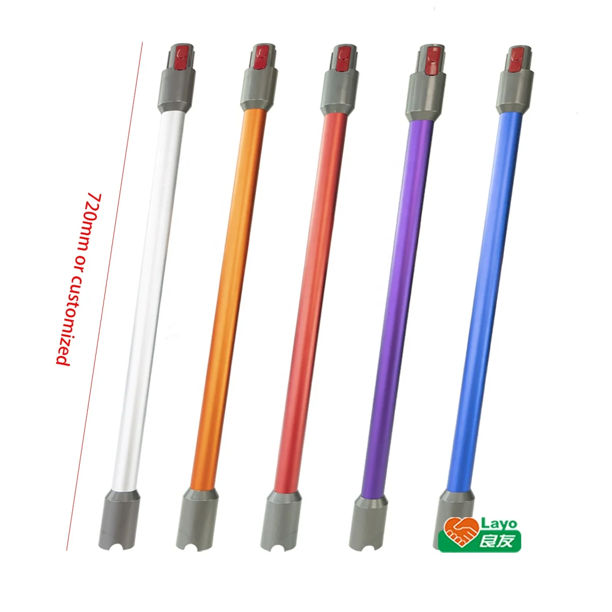 Customized Aluminium Vacuum Cleaner Accessory Extension Tube For Dysons V7 V8 V10 V11 V15 Telescopic Tube Hose Pipe Vacuum Parts