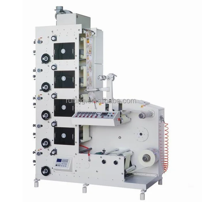 RTRY-620 5 color wrapping paper straws rubber roller vertical type flexo printing press machine