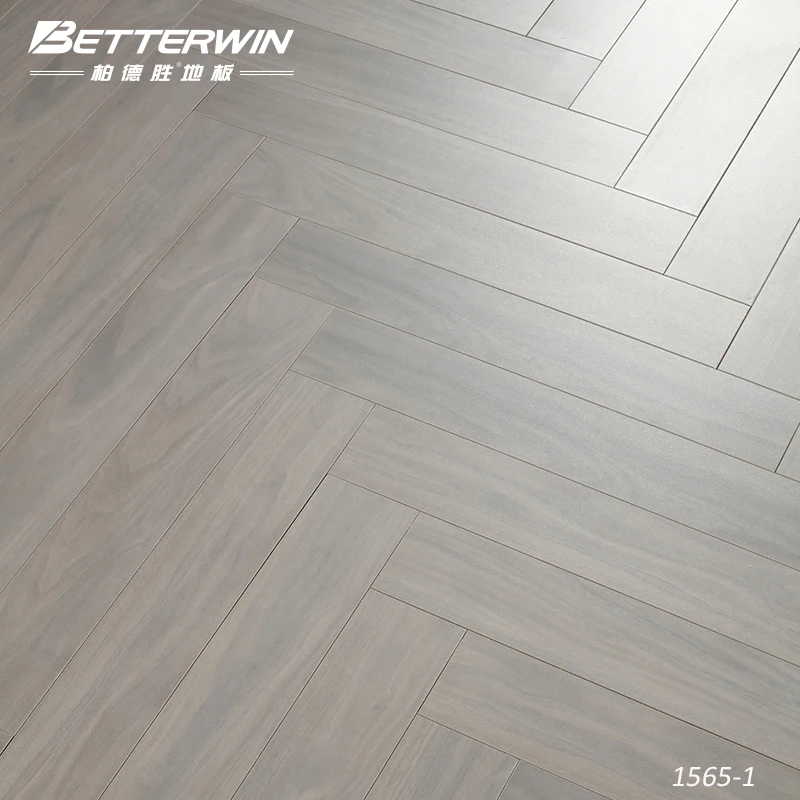 Luxury Herringbone Click Wood Hybrid Flooring 8mm Waterproof