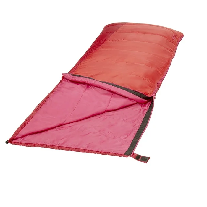The Inviting Soft Lining and Two-layer Offset Construction Girls Kit 190 T Polyester Taffeta Envelope Sleeping Bag Outdoor