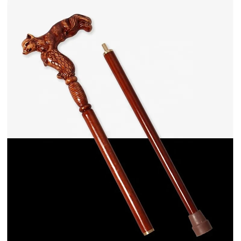 high quality Wooden crafts walking old man walking stick for men walking crutches hands beech cane