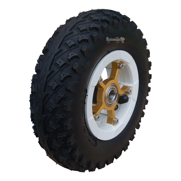 New Zealand Hot Sale 200x50 Offroad Rubber Wheel with Colorful BLACK RED BLUE Tires 8 Inch Suitable for Electric Mountainboard