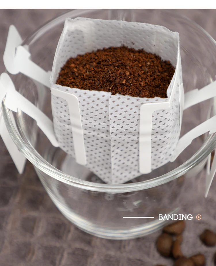 Уникальный дизайн Лидер продаж подвесной ушной фильтр для кофе капельный мешок фильтров
