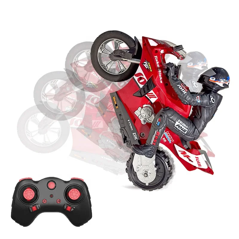 Hot Sale 1/6 Rc Motorcycle Stunt Toys Remote Control Motorcycle With 6-axis Gyroscope Self-Balancing Standing RC Motorcycle Toy