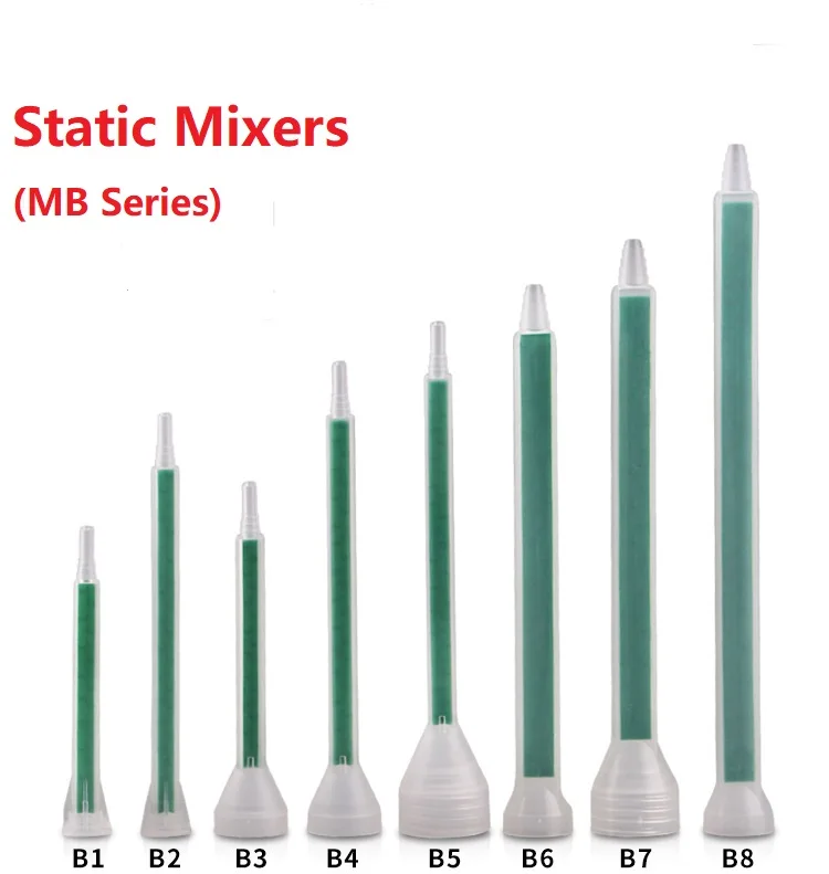 MB8.7 32  Plastic Epoxy Mixer Dual Adhesive Mixing Tip Nozzle for AB cartridge (1600279417845)
