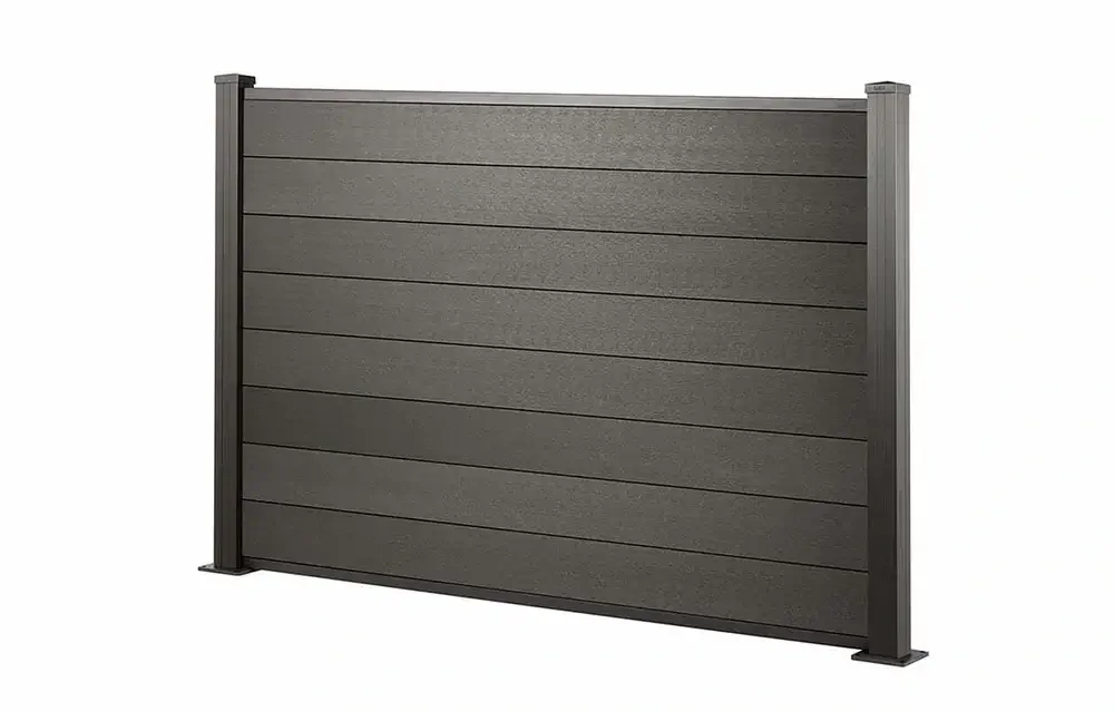 Complete Set DIY Fence Panels Composite Outdoor Private WPC Fence Waterproof Co-extruded Fence Panel