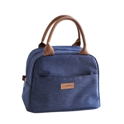 High Quality Oxford Waterproof Insulated Thermal Tote Shoulder Women Lunch box cooler bag for outdoor picnic school