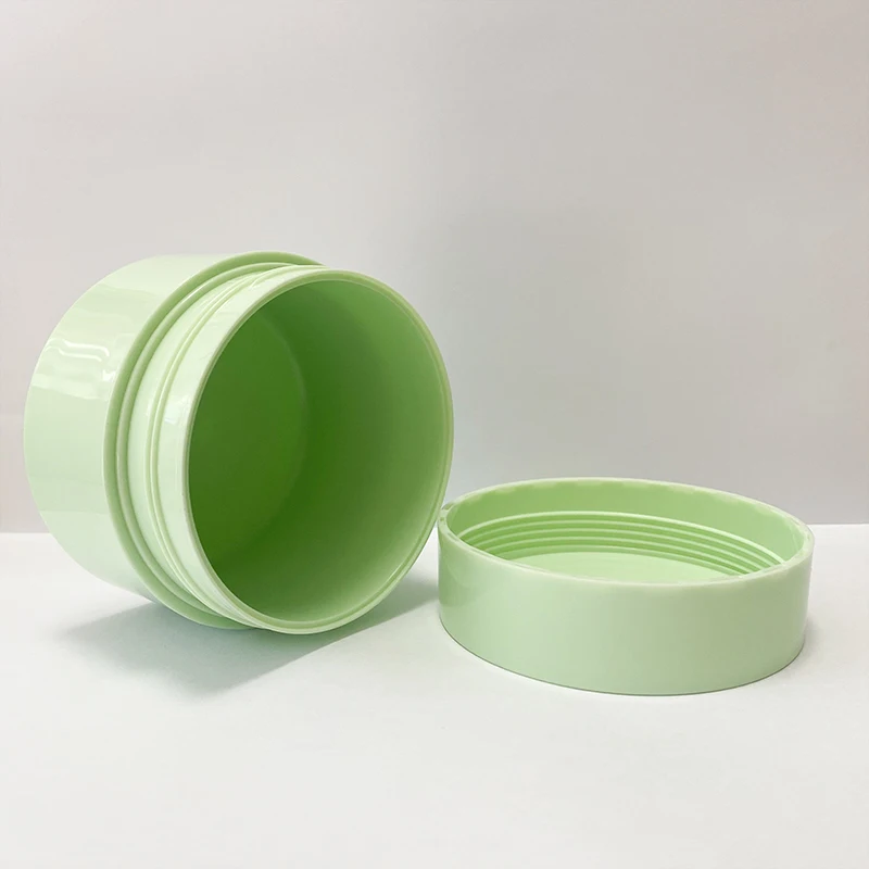 200ml 6oz spatula face hair mask single wall PP plastic cream jar cosmetic