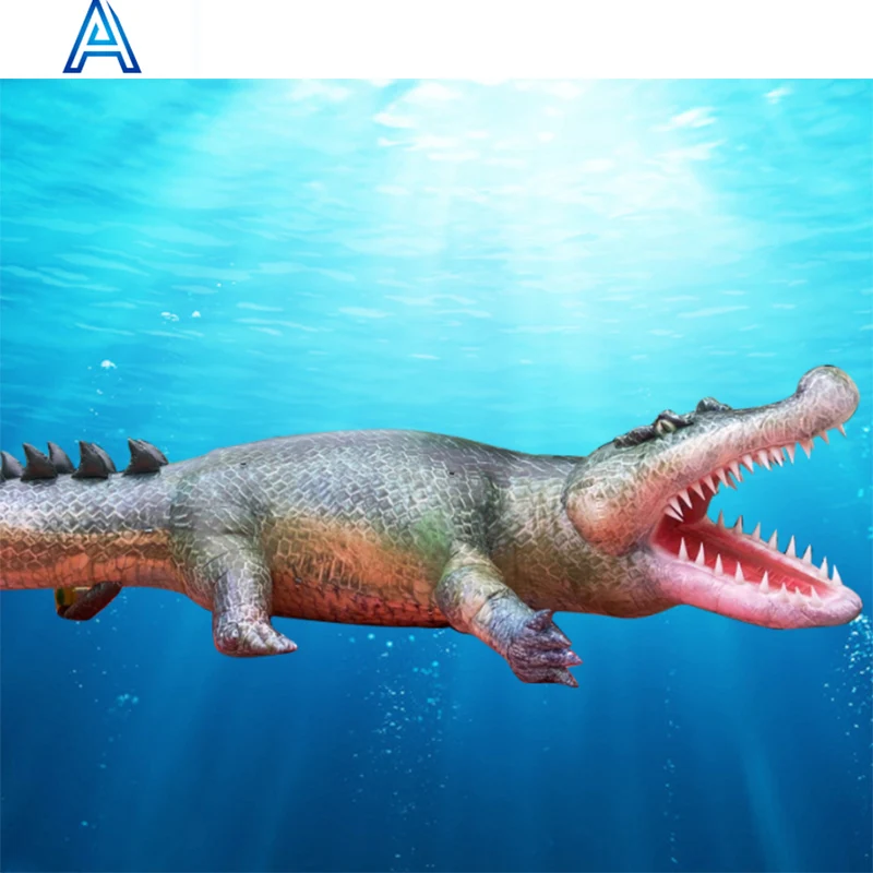 High quality inflatable wild animals inflatable realistic amazing crocodile alligator for kids adults inflatable model