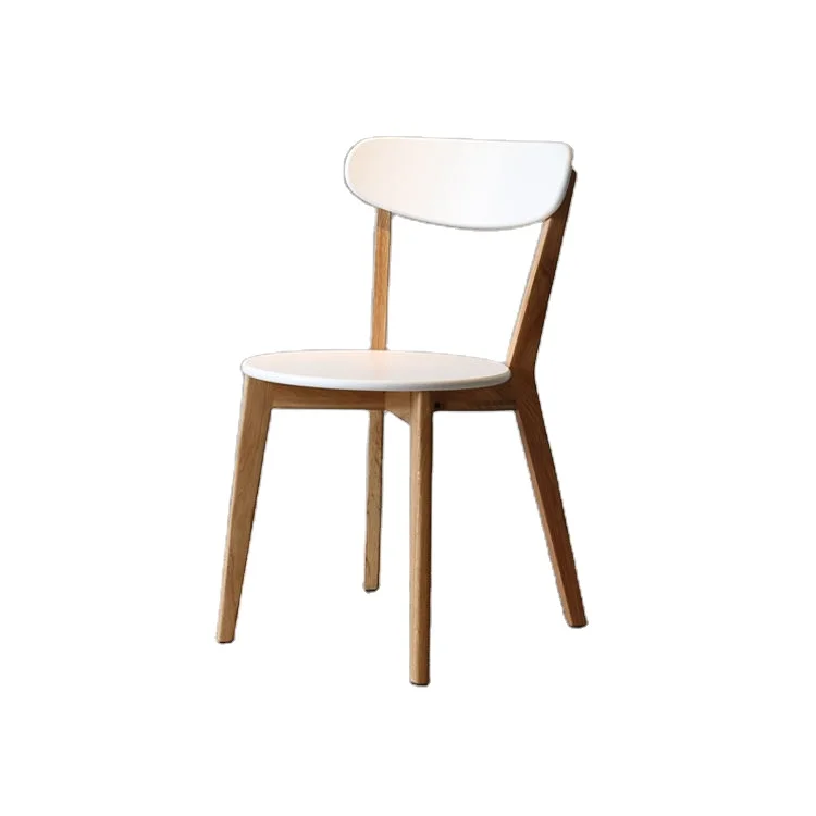 Modern Simple Solid Wood Dining Chair Nordic Oak Butterfly Shaped Back Household Leisure Dining Chair