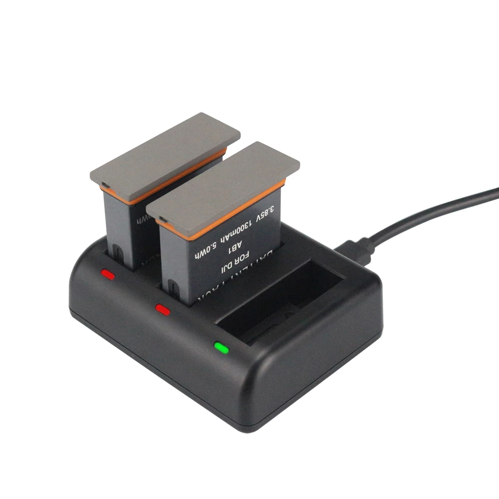 
Powertrust 3-channel charger with two batteries kits for DJI OSMO ACTION AB1 battery 