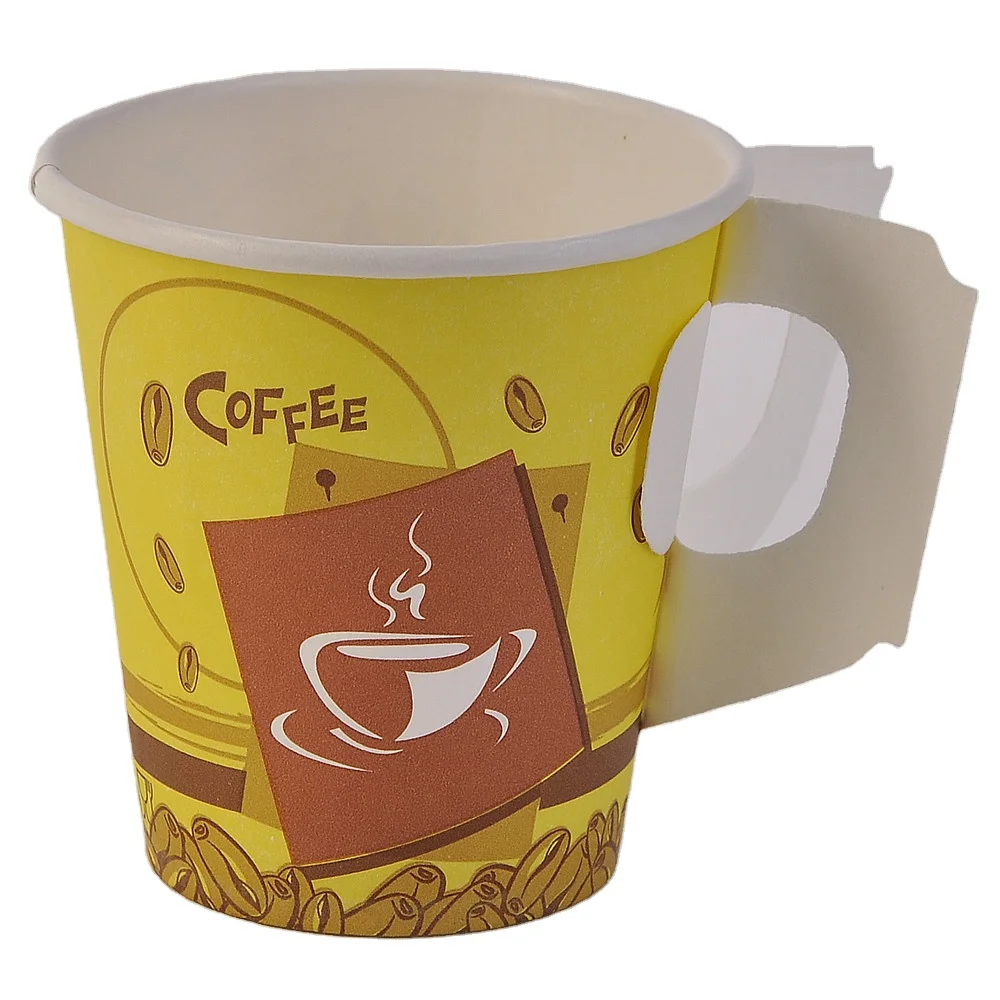 
Disposable Paper Cup with Handle Cups Wholesale Coffee Paper Cups 