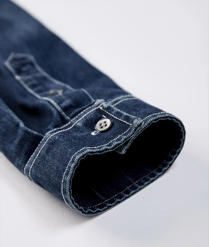 Wholesale cowboy long sleeve denim shirt casual shirt men