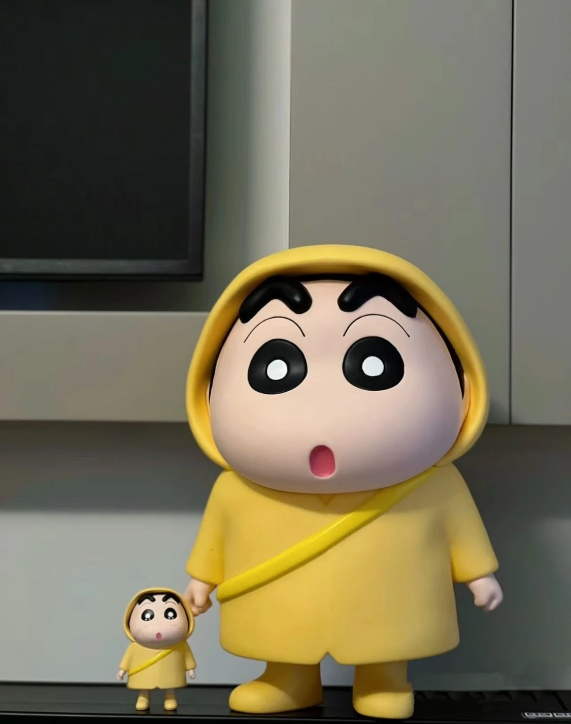 The Best and Cheapest Popular Raincoat Crayon Gesture Figurine Japanese Anime Merchandise Trendy Toy Plastic Customized Japan