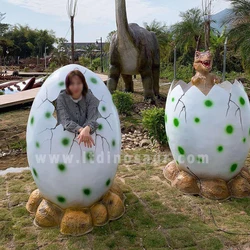 Jurassic Park World Big Life Size Fiberglass Dinosaur Eggs for Taking Photo Dino