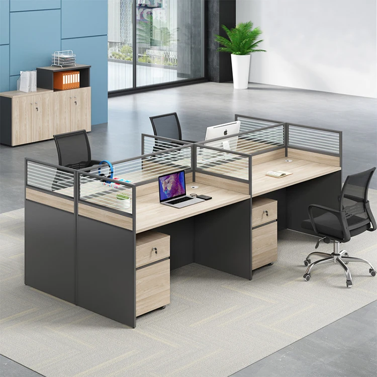 Modern Cubicle Partition Semi Private Mesa De Oficina 2 Personas Office Desk For Call Center