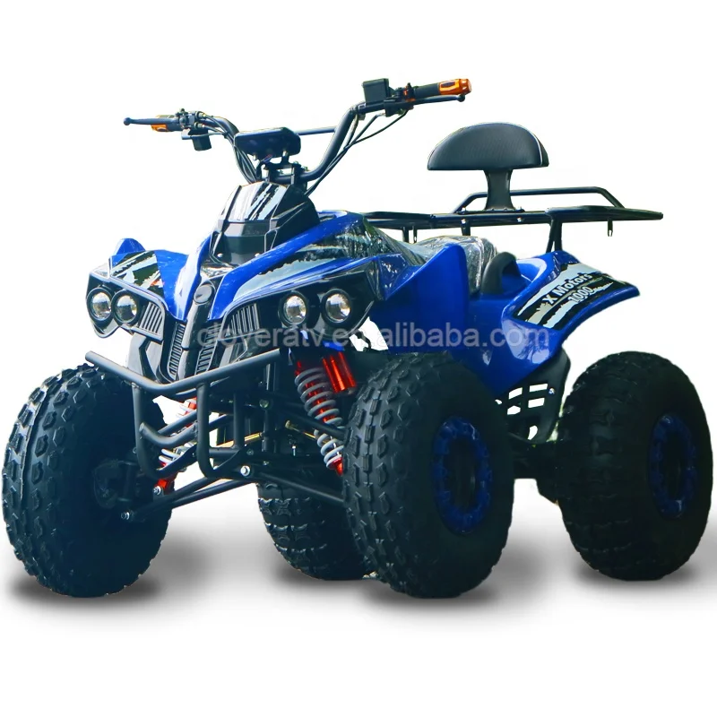 Safety 4 Wheeler Electric 1200W Quad Bike 48V 1000W Electric ATV with Shaft Driven